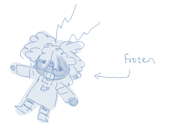 brain freezed