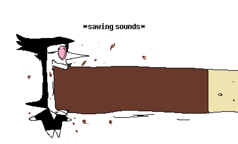 spamton eating a pocky